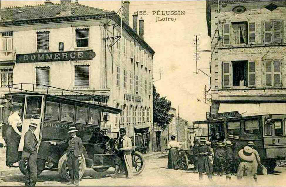 Pélussin, la Grande Rue autrefois